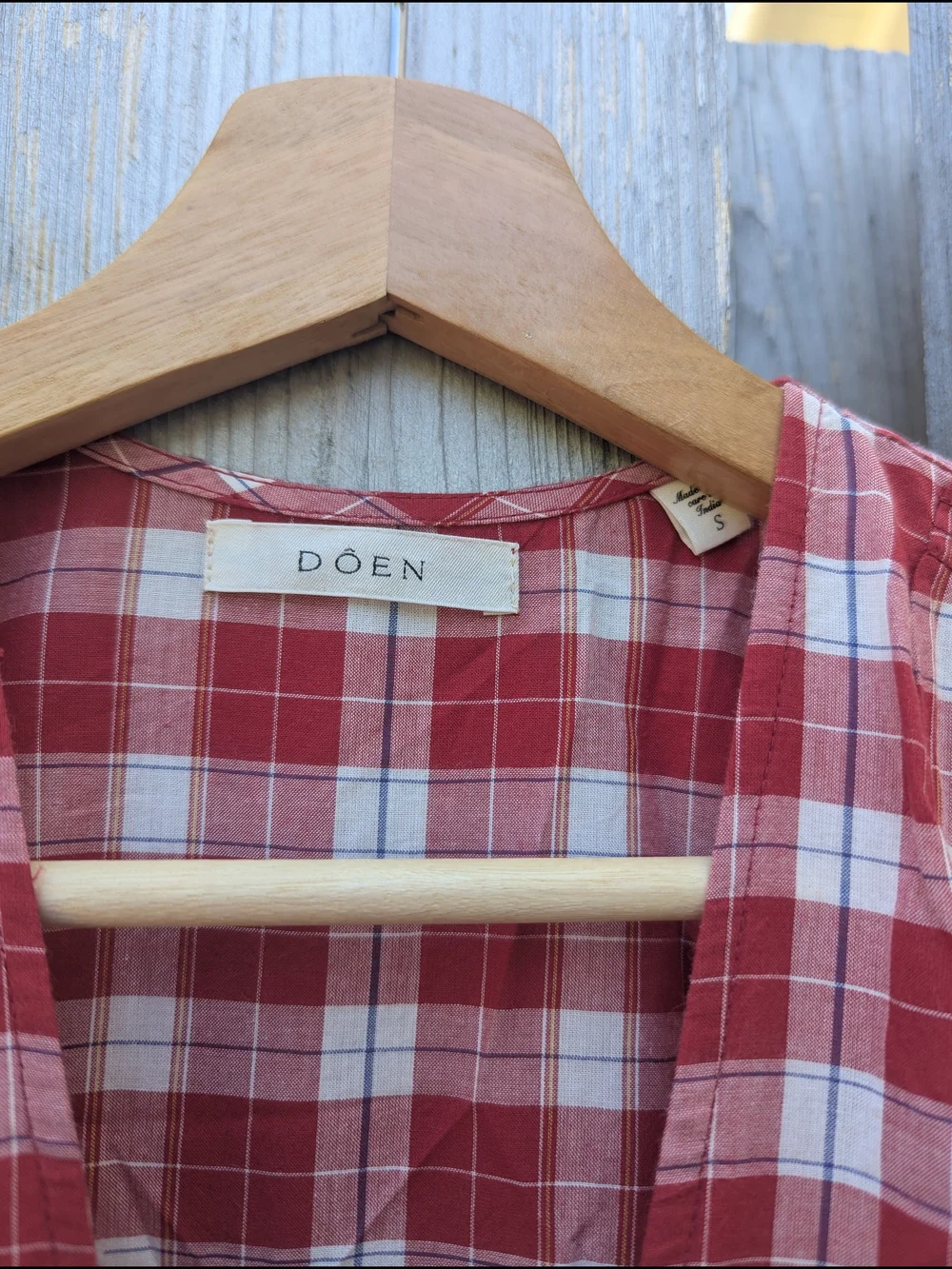 DÔEN Charleston Dress in Alsace Plaid - Size Small - Picture 2 of 8